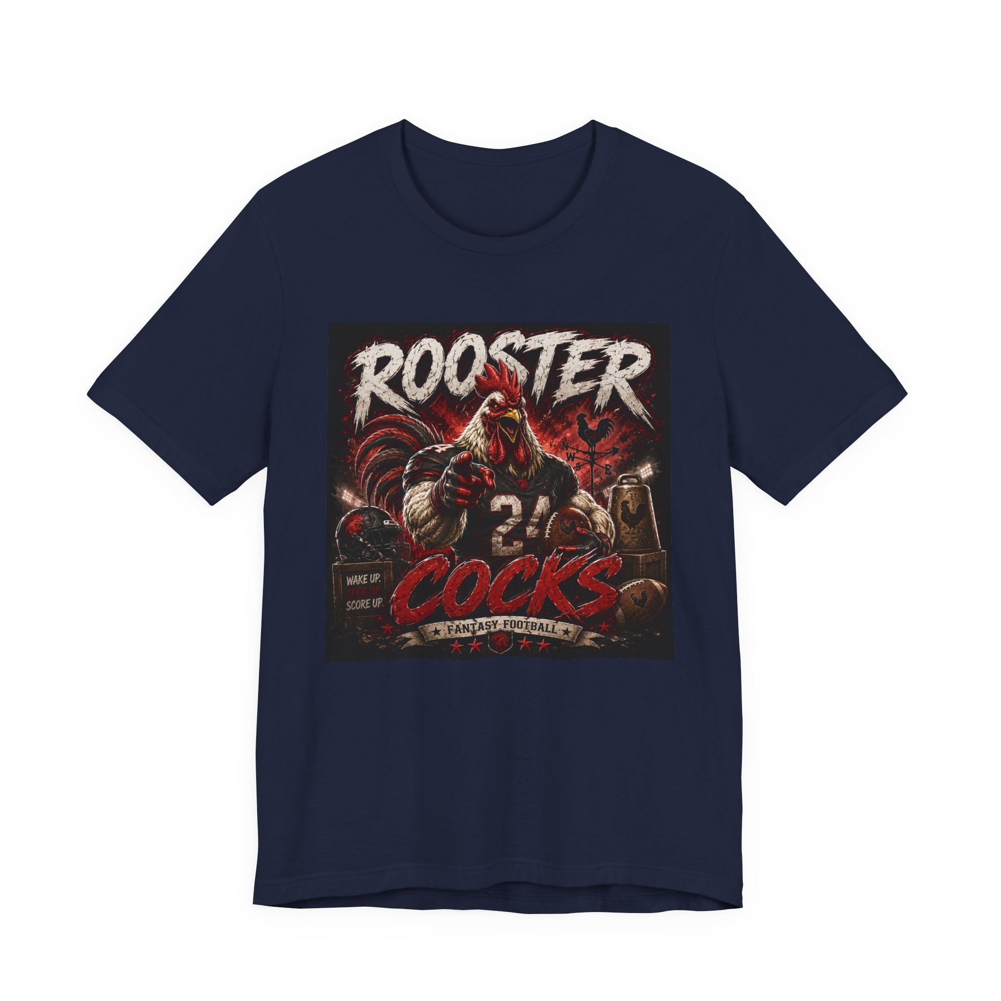 Rooster Cocks Fantasy Football Tee