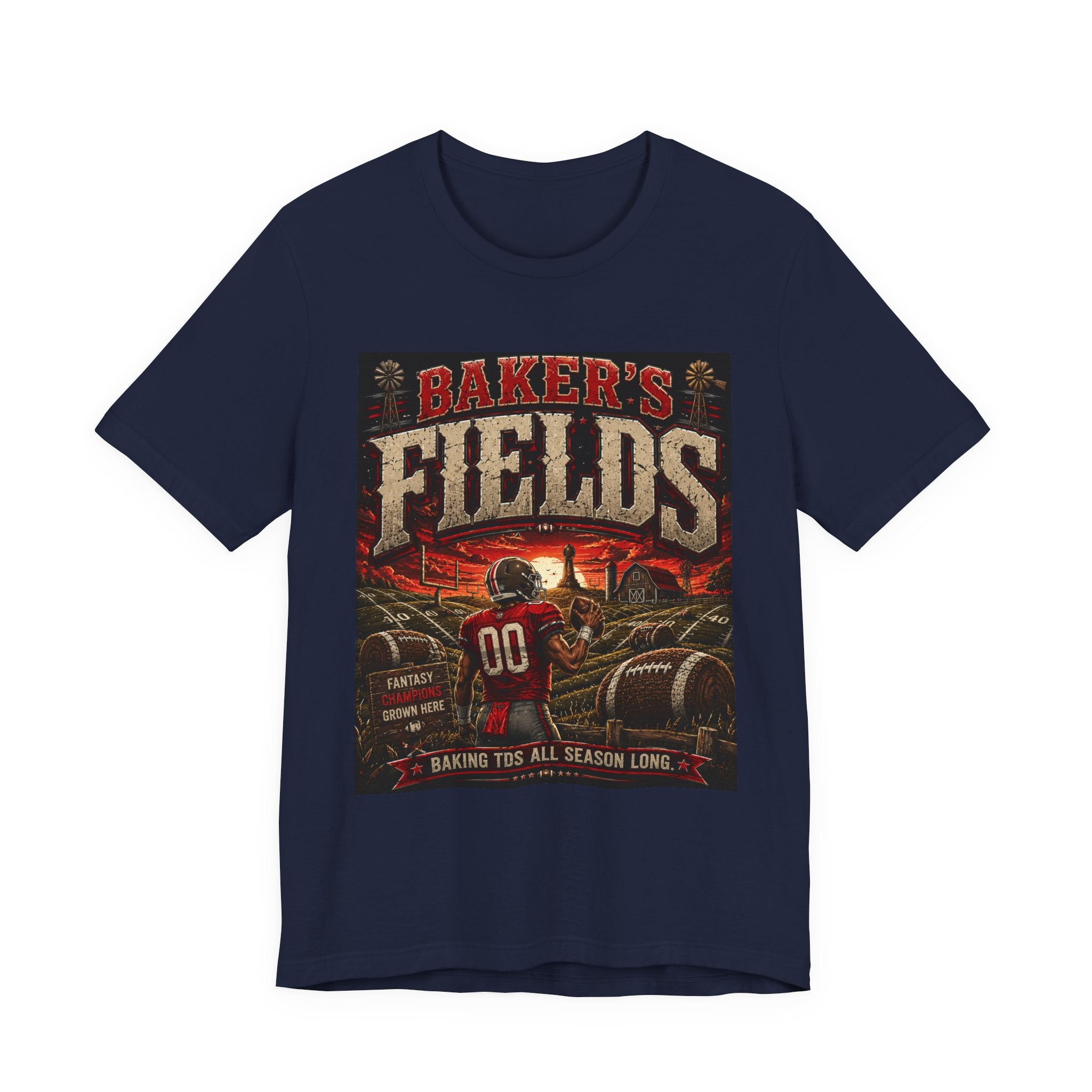 Baker's Fields Fantasy Football Tee