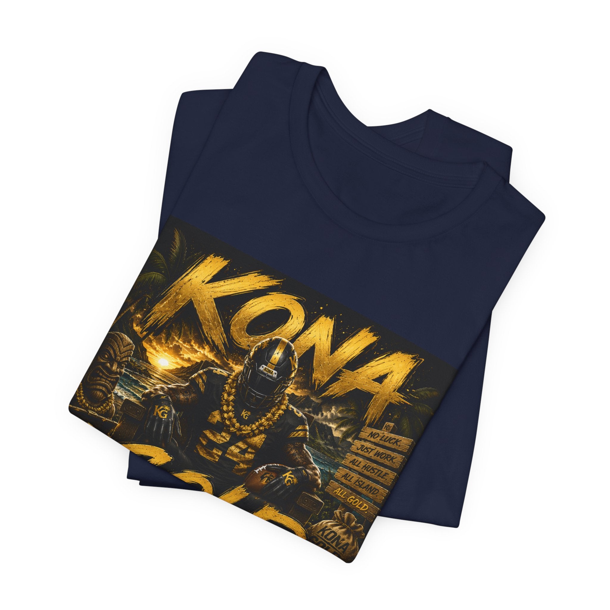 Kona Gold Football Tee