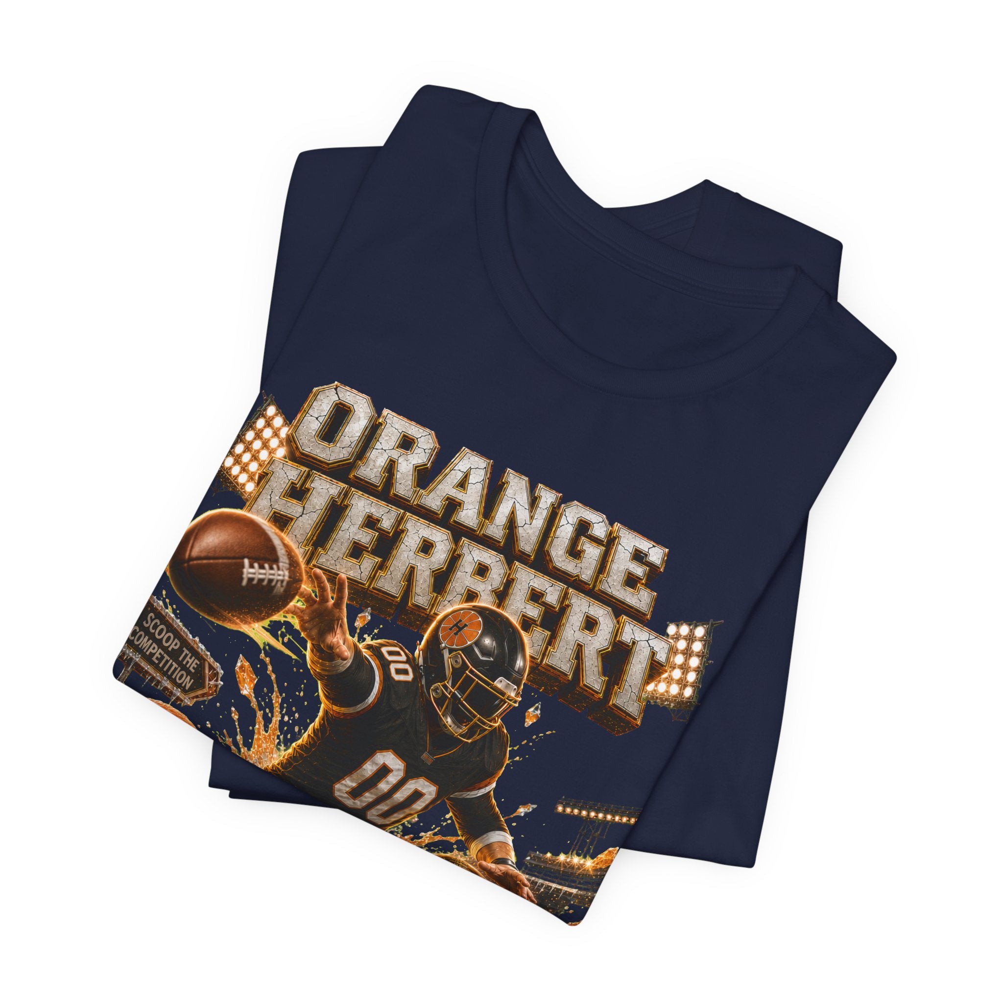 Orange Herbert Premium Football Tee