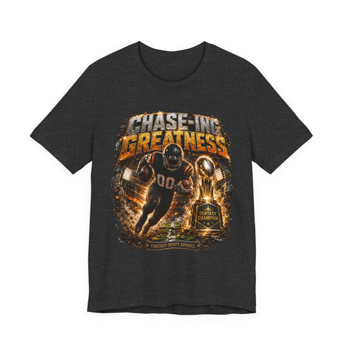 Chase-ing Greatness Premium Football Tee